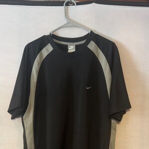 90s XXL Nike - Black and Gray T-shirt